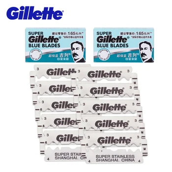 Gillette Super Blue Shaving Razor Blades For Men Stainless Steel 5 Blades x 2 Box Double Edge Shaver Blades Heads
Gillette Super Blue Shaving Razor Blades For Men Stainless Steel 5 Blades x 2 Box Double Edge Shaver Blades Heads