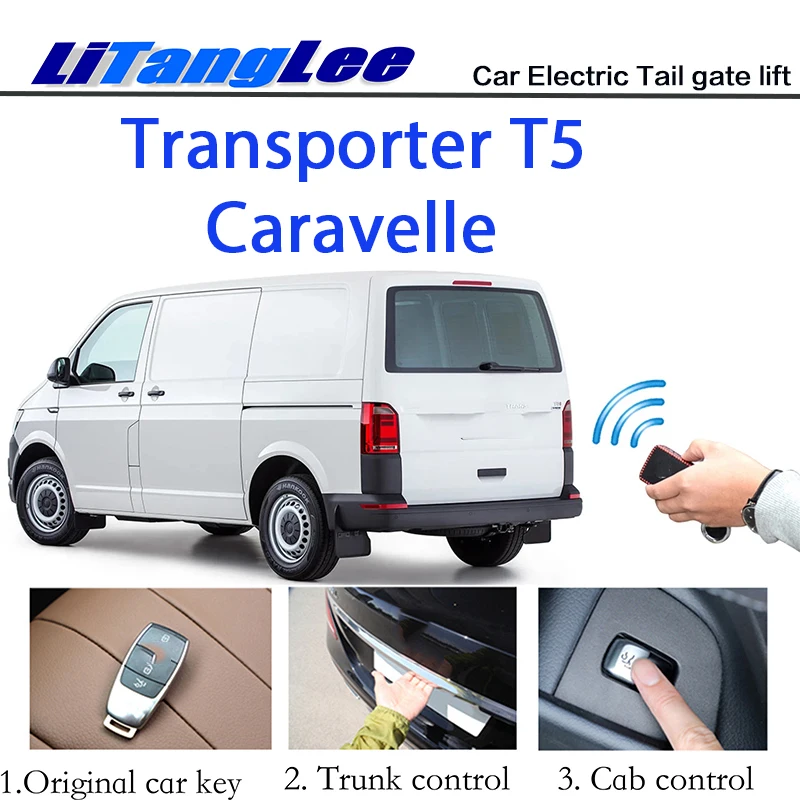 

LiTangLee Car Electric Tail Gate Lift Trunk Rear Door Assist System For Volkswagen Transporter T5 Caravelle key Remote Control