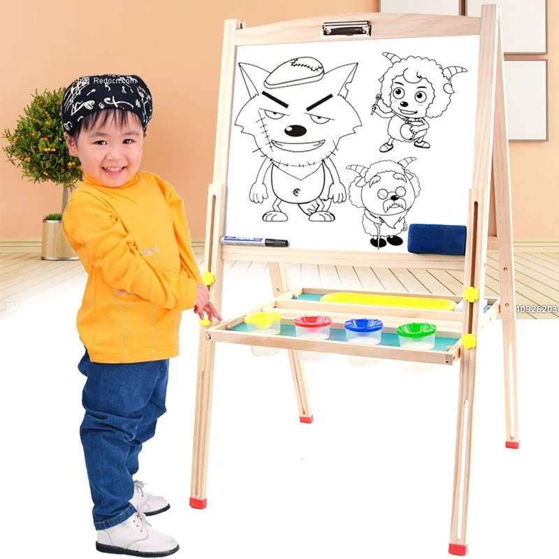 CHILDREN'S Drawing Board Double-Sided Magnetic Drawing Board Teaching Educational Science Wooden Toys Ultra Large Height Adjusta
CHILDREN'S Drawing Board Double-Sided Magnetic Drawing Board Teaching Educational Science Wooden Toys Ultra Large Height Adjusta