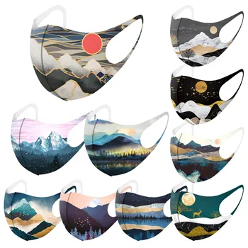 Adult Face Mask Painting Mondmasker Wasbaar Ice Silk Masks Fashion Mascherine Mondkapjes Mascarillas Reutilizables Masque Маска 
Adult Face Mask Painting Mondmasker Wasbaar Ice Silk Masks Fashion Mascherine Mondkapjes Mascarillas Reutilizables Masque Маска
