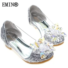 

2021 Summer New Girls Crystal High-Heeled Sandals, Comfortable And Breathable Inside, Fashionable And Versatile Shape