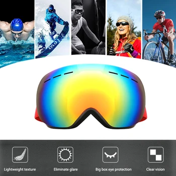 Ski Goggles UV400 Protection Snowboard Eyewear Anti-fog Big Ski Mask Glasses Snow Snowmobile Man Women Skiing Outdoor Sport
Ski Goggles UV400 Protection Snowboard Eyewear Anti-fog Big Ski Mask Glasses Snow Snowmobile Man Women Skiing Outdoor Sport