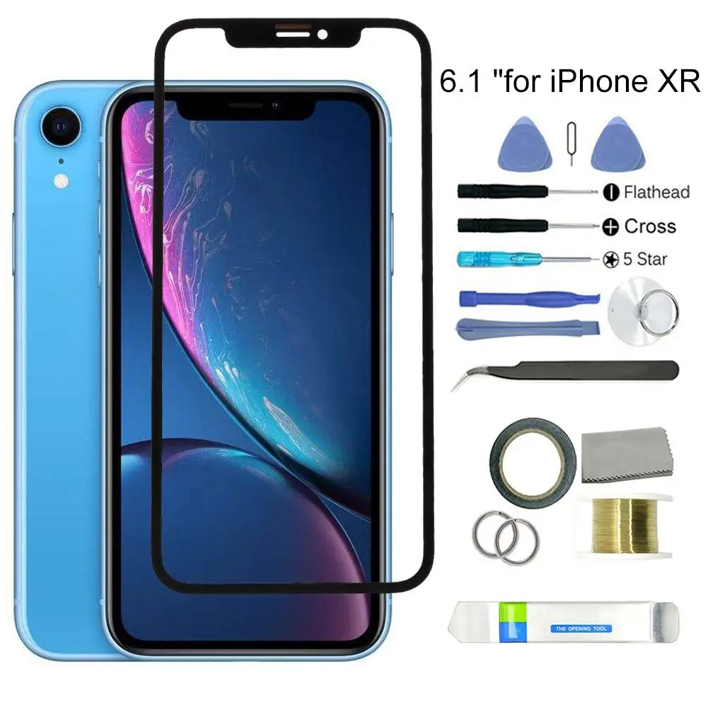 Replacement Glass Screen Phone Outer Front Glass Screen Repair Lens Kit with Tools For iPhone XR Accessories Glass Touch Screen
Replacement Glass Screen Phone Outer Front Glass Screen Repair Lens Kit with Tools For iPhone XR Accessories Glass Touch Screen