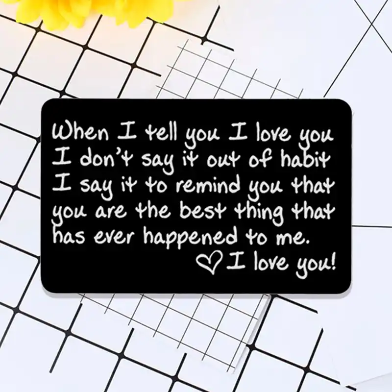 gifts engraved wallet inserts permanent engraving anniversary