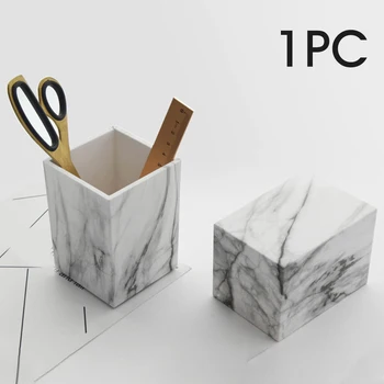 Stand Gift Home Office Makeup Brush Storage Stationery ABS Pen Holder Decoration Desk Organizer Pencil Container Marble Texture
Stand Gift Home Office Makeup Brush Storage Stationery ABS Pen Holder Decoration Desk Organizer Pencil Container Marble Texture