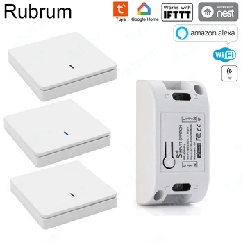 Rubrum RF Wifi Wireless 433MHz Relay 1 CH 220V Receiver Smart Home Switch Module 86 Wall Panel Remote Control Switch 10A 2200W
Rubrum RF Wifi Wireless 433MHz Relay 1 CH 220V Receiver Smart Home Switch Module 86 Wall Panel Remote Control Switch 10A 2200W