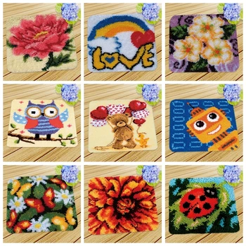 Embroidery Carpet Smyrna Flower Latch Hook Rug Mat Kits Canvas Latch Hook Tapijt Kits DIY Knitted Fomiaran For Needlework Pillow
Embroidery Carpet Smyrna Flower Latch Hook Rug Mat Kits Canvas Latch Hook Tapijt Kits DIY Knitted Fomiaran For Needlework Pillow