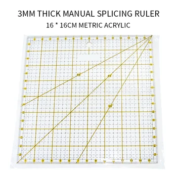 16*16cm Quilting Ruler Grid Lines Ruler Cutting Mat Craft Card Art Carving Fabric Leather Paper Board Sewing Tool
16*16cm Quilting Ruler Grid Lines Ruler Cutting Mat Craft Card Art Carving Fabric Leather Paper Board Sewing Tool