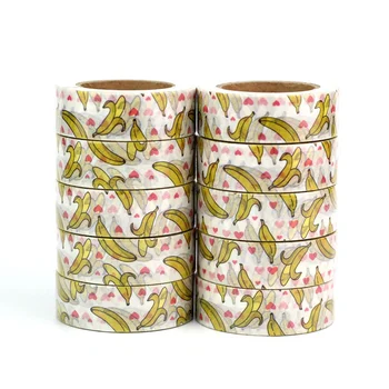 10pcs/lot Decorative Bananas Fruit Washi Tapes Paper DIY Scrapbooking Sticker Japanese Masking tape Wholesale Stationery
10pcs/lot Decorative Bananas Fruit Washi Tapes Paper DIY Scrapbooking Sticker Japanese Masking tape Wholesale Stationery