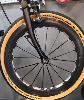 (Schwalbe One) подходит для Brompton Chpt3 v.2 специфическая Складная шина загара 35-349 | Спорт и
