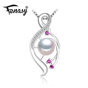 FENASY Brand Fine Jewelry Natural Freshwater Pearl Necklaces For Women 925 Sterling Silver Ruby Pendant Engagement Jewelry
FENASY Brand Fine Jewelry Natural Freshwater Pearl Necklaces For Women 925 Sterling Silver Ruby Pendant Engagement Jewelry