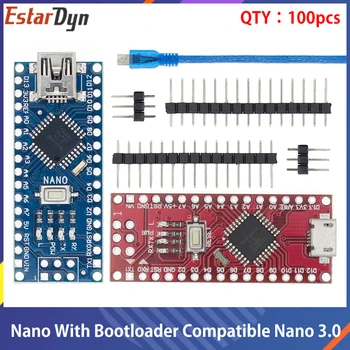 100PCS Nano With the Bootloader Compatible Nano 3.0 Controller for arduino CH340 USB Driver 16Mhz Nano v3.0 ATMEGA328P/168P
100PCS Nano With the Bootloader Compatible Nano 3.0 Controller for arduino CH340 USB Driver 16Mhz Nano v3.0 ATMEGA328P/168P