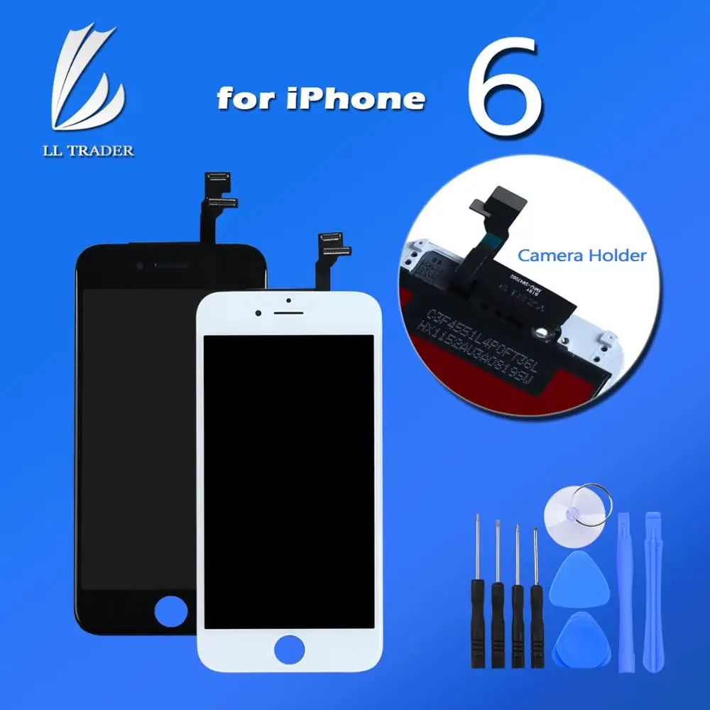 for iPhone 6 LCD Display Touch Screen Assembly Digitizer Screen Replacement Pantalla Black/White Free Tools Close to Original
for iPhone 6 LCD Display Touch Screen Assembly Digitizer Screen Replacement Pantalla Black/White Free Tools Close to Original