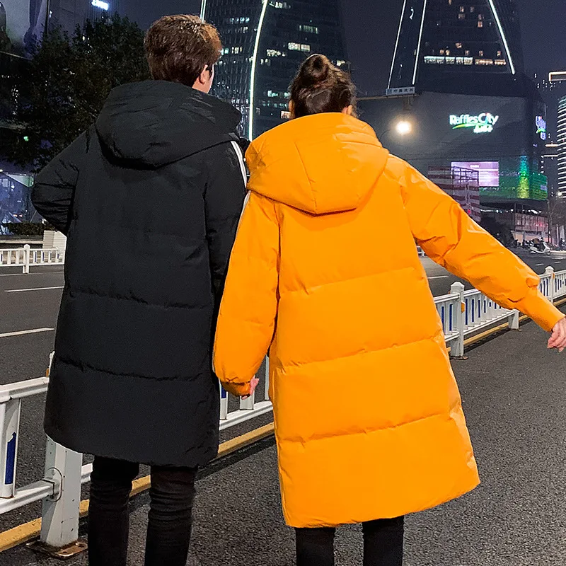 Winter New Style Couples Keep Warm Mid-length Hooded down Jacket Two Bars Sleeve Edge 80% Large White Duck down
Winter New Style Couples Keep Warm Mid-length Hooded down Jacket Two Bars Sleeve Edge 80% Large White Duck down