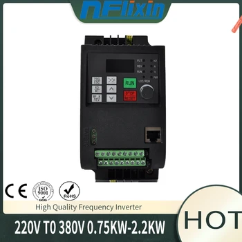 Frequency inverter 220v to 380v 400V 2.2kw VFD Variable Frequency inverter control Variable Frequency Drive VFD 3 phase output
Frequency inverter 220v to 380v 400V 2.2kw VFD Variable Frequency inverter control Variable Frequency Drive VFD 3 phase output