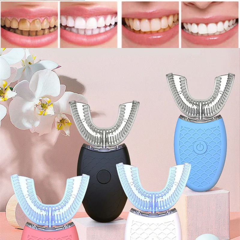 USB Automatic 360 Electric Toothbrush 360 Degrees Ultrasonic Vibration Toothbrush Electric Whitening Teeth Beauty Instrument
USB Automatic 360 Electric Toothbrush 360 Degrees Ultrasonic Vibration Toothbrush Electric Whitening Teeth Beauty Instrument