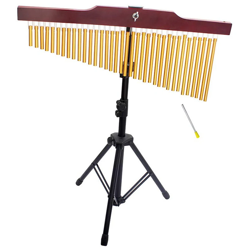 New 36-Tone Bar Chimes Single-Row Wind Chime Musical Percussion Instrument with Tripod Stand Striker
New 36-Tone Bar Chimes Single-Row Wind Chime Musical Percussion Instrument with Tripod Stand Striker