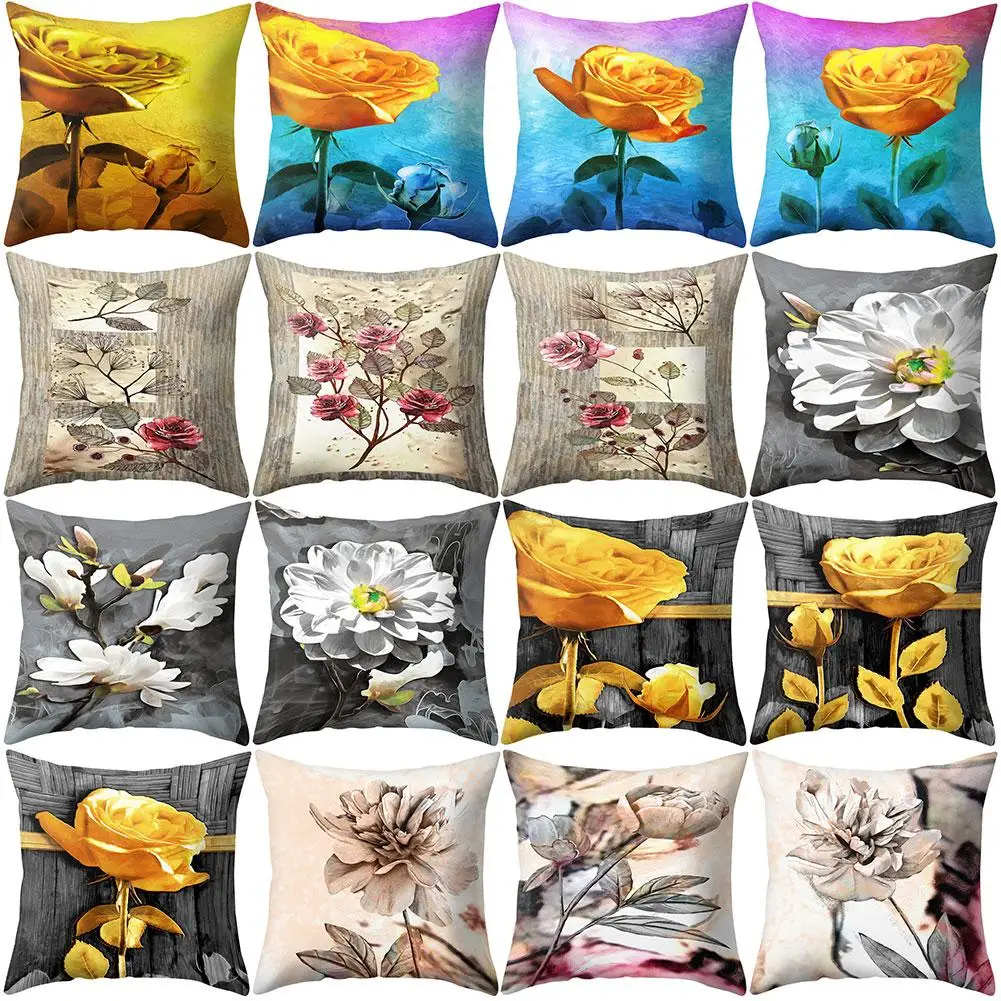Colorful Rose Flower Leaf Cushion Cover Pillow Case Home Sofa Bed Chair Decor
Colorful Rose Flower Leaf Cushion Cover Pillow Case Home Sofa Bed Chair Decor