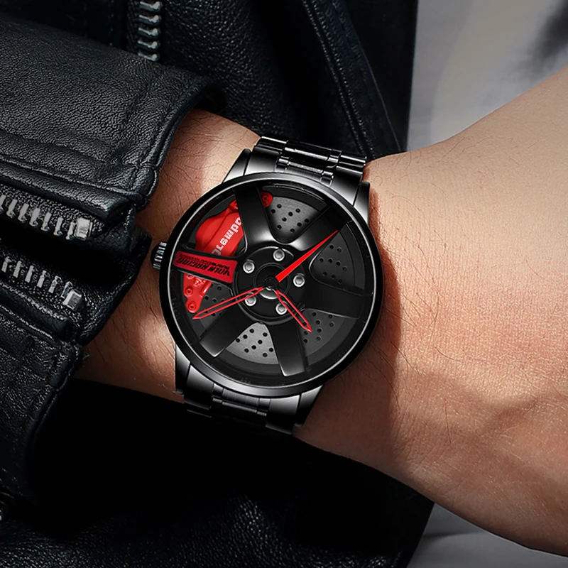 NEKTOM Men Car Wheel Watch Fashion Waterproof Sport Watch Mesh With Rim Hub Watches Run Stainless Steel Wristwatch reloj hombre
NEKTOM Men Car Wheel Watch Fashion Waterproof Sport Watch Mesh With Rim Hub Watches Run Stainless Steel Wristwatch reloj hombre