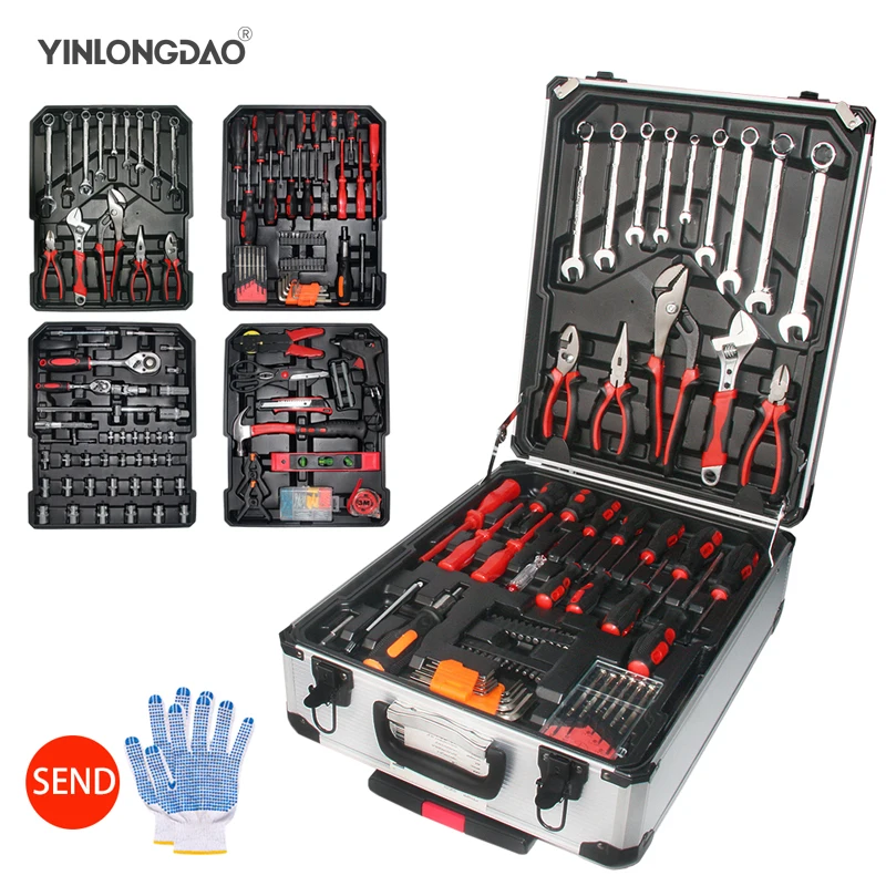 187PCS Tool Set Hand Tool Kit Aluminum Trolley Case Tool Box Set Car Repair Kit Home Tool Set
187PCS Tool Set Hand Tool Kit Aluminum Trolley Case Tool Box Set Car Repair Kit Home Tool Set