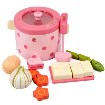 Children Play House Toy Simulation Hot Pot Vegetable Pot Toy Wooden Hot Pot Toy Kids Kitchen Toys For Children Birthday Gift
Children Play House Toy Simulation Hot Pot Vegetable Pot Toy Wooden Hot Pot Toy Kids Kitchen Toys For Children Birthday Gift
