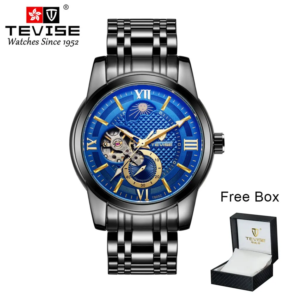 TEVISE Men's Mechanical Watch Stainless Steel Belt T805c 4 Pointer Needle Box Packaging Luminous Mechanical Watch Waterproof
TEVISE Men's Mechanical Watch Stainless Steel Belt T805c 4 Pointer Needle Box Packaging Luminous Mechanical Watch Waterproof