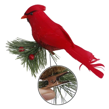 10pcs Realistic Cute Cardinal Clip On Christmas Tree Decoration Festival Decor Red Feathers Artificial Birds Home Diy Ornament
10pcs Realistic Cute Cardinal Clip On Christmas Tree Decoration Festival Decor Red Feathers Artificial Birds Home Diy Ornament