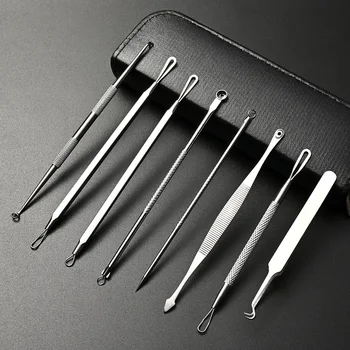 OSHIONER 8Pcs Blackhead Remover Pimple Needles Professional Blackhead Acne Comedone Pimple Blemish Extractor Skin Care Tool Kit
OSHIONER 8Pcs Blackhead Remover Pimple Needles Professional Blackhead Acne Comedone Pimple Blemish Extractor Skin Care Tool Kit