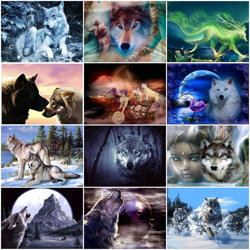 5D DIY Full square round diamond Diamond embroidery Snow Wolf Animal Set Diamond Painting Cross Stitch Wolf Mosaic Decoration
5D DIY Full square round diamond Diamond embroidery Snow Wolf Animal Set Diamond Painting Cross Stitch Wolf Mosaic Decoration