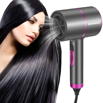 

Blue Ionic Hair Dryer Professional Powerful Blow Dryer Electric Hair Styling Salon Equipment 210-240v Dryers Hot/cold Nozzle
