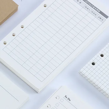 6 Holes Binder Notebook A5 A6 Inner Page Refill Papers Line Grid Dots To Do List Daily Weekly Monthly Planner Book Inside Paper
6 Holes Binder Notebook A5 A6 Inner Page Refill Papers Line Grid Dots To Do List Daily Weekly Monthly Planner Book Inside Paper