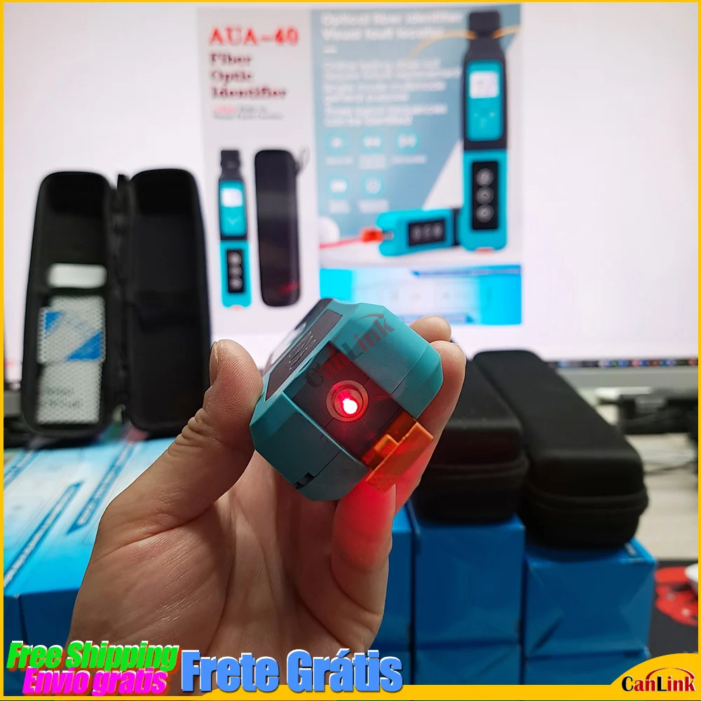 AUA-40 Fiber Optic Identifier Live with Built in 10mw Visual Fault Locator VFL 800-1700nm SM MM
AUA-40 Fiber Optic Identifier Live with Built in 10mw Visual Fault Locator VFL 800-1700nm SM MM