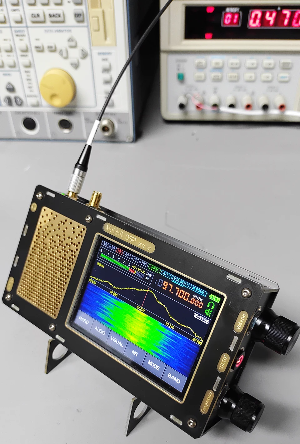 V3 новая улучшенная версия 1.10C 50 кгц-2 ГГц V1.10C Malachite SDR приемник радио DSP с кодом