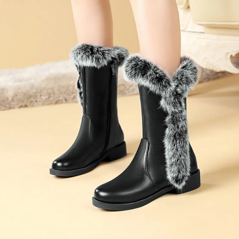 QPLYXCO 2019 New Super big size 34-48 Winter Snow Women Med -calf Boots Plus plush Warm zipper Casual Short Boots Shoes C19-27 
QPLYXCO 2019 New Super big size 34-48 Winter Snow Women Med -calf Boots Plus plush Warm zipper Casual Short Boots Shoes C19-27