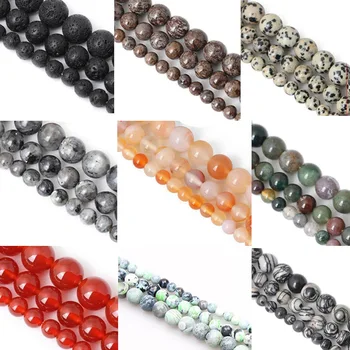 Natural Mix Gem Volcanic Stone Agates Beads Lave Amethysts Lapis Lazuli Round Loose Beads For Bracelet Jewelry Making 4-12mm Diy
Natural Mix Gem Volcanic Stone Agates Beads Lave Amethysts Lapis Lazuli Round Loose Beads For Bracelet Jewelry Making 4-12mm Diy