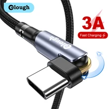 2pcs 180 Rotating USB Type-C Cable Fast Charging 3.0 Fast Charging Cable Type-C for Samsung S20 S10 Xiaomi Huawei Phone Cable
2pcs 180 Rotating USB Type-C Cable Fast Charging 3.0 Fast Charging Cable Type-C for Samsung S20 S10 Xiaomi Huawei Phone Cable