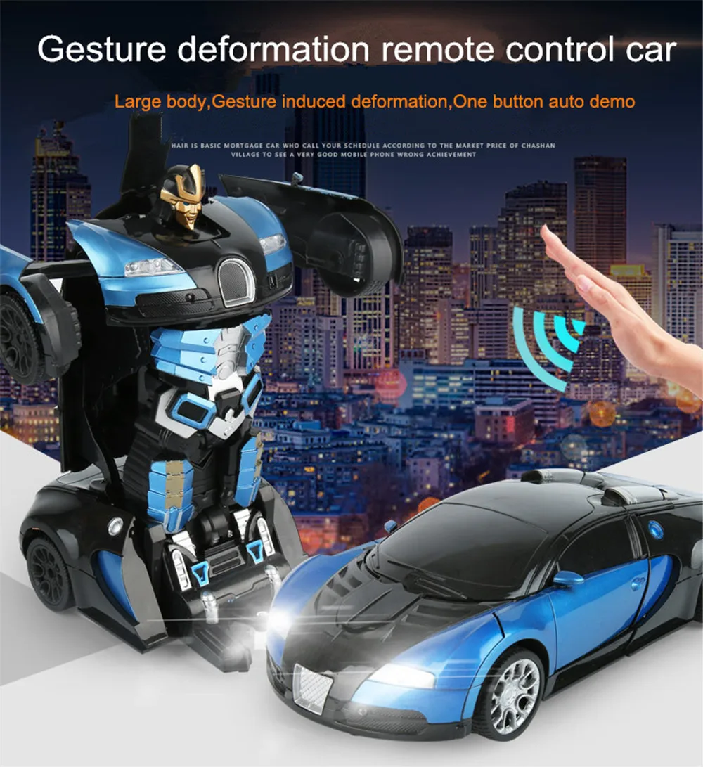 Remote Control Car Gesture Induction Human RC Transformer Car Chargeable Light Music Drift Dancing For Kids 1:14 Modeling
Remote Control Car Gesture Induction Human RC Transformer Car Chargeable Light Music Drift Dancing For Kids 1:14 Modeling