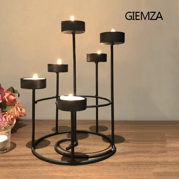 GIEMZA Iron Candlestick Holders Spiral Frame Black Candlesticks Succulents Shelf Air Plant Decor Christmas New Year Decoration
GIEMZA Iron Candlestick Holders Spiral Frame Black Candlesticks Succulents Shelf Air Plant Decor Christmas New Year Decoration