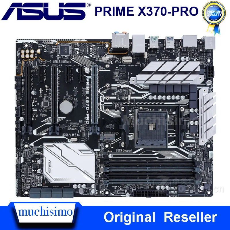 Разъем AM4 DDR4 Материнская плата Asus PRIME X370-PRO Motherbaord настольных компьютеров AMD X370