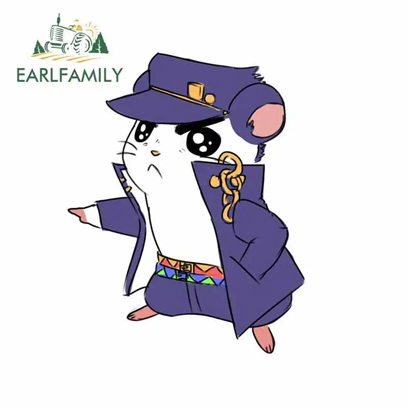 EARLFAMILY 13cm x 10.3cm for Little Mouse Police Car Stickers and Decals Personality Creative Sticker DIY Hip Hop Graffiti Decor |