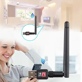 Mini USB 150M 150Mbps Wireless LAN Adapter 802.11b/n/g WiFi w/ 2dBi Antenna Portable Home Office Wireless Network Cards
Mini USB 150M 150Mbps Wireless LAN Adapter 802.11b/n/g WiFi w/ 2dBi Antenna Portable Home Office Wireless Network Cards