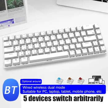 Blue Red Brown Switch Keyboard 68 Keys Dual Mode Bluetooth USB Backlight Mechanical Keyboard for Gamer Office Gaming
Blue Red Brown Switch Keyboard 68 Keys Dual Mode Bluetooth USB Backlight Mechanical Keyboard for Gamer Office Gaming