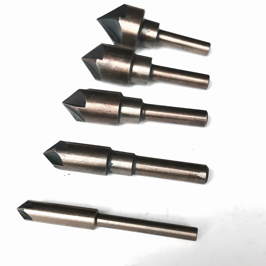 Free shipping 5PCS hss made 82 degree 1/4"-3/4" countersunk drill hole taper screw hole sinking/oblique hole chamfers for steel
Free shipping 5PCS hss made 82 degree 1/4"-3/4" countersunk drill hole taper screw hole sinking/oblique hole chamfers for steel