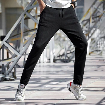 Spring and summer new men's pants casual street elastic waist trousers men straight black work pants fashion Slim plus size
Spring and summer new men's pants casual street elastic waist trousers men straight black work pants fashion Slim plus size