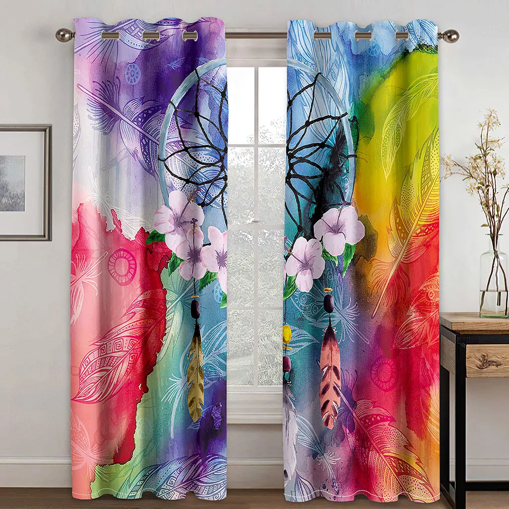 Dreamcatcher Printed Woven Curtains Two Independent Curtains on The Left and Right Blackout Curtains for Bedrooms
Dreamcatcher Printed Woven Curtains Two Independent Curtains on The Left and Right Blackout Curtains for Bedrooms