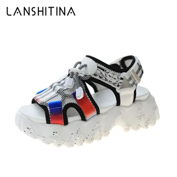 Chunky Platform Wedge Women Sandals Summer Beach Open Toe Woman Sandalias Breathable Thick Sole Mujer Casual Footwear 5cm Heels 
Chunky Platform Wedge Women Sandals Summer Beach Open Toe Woman Sandalias Breathable Thick Sole Mujer Casual Footwear 5cm Heels