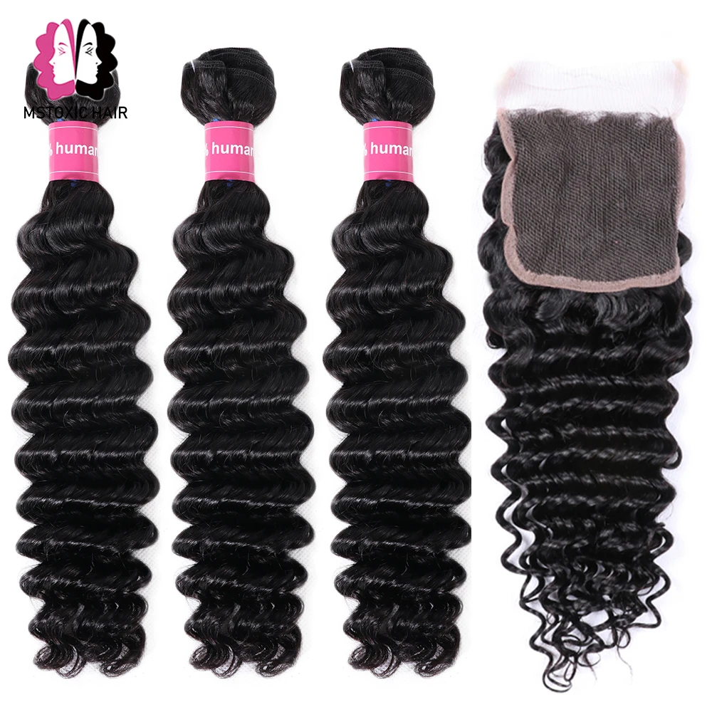 Mstoxic Deep Wave Bundles With Closure Brazilian Hair Weave Bundles With Closure Remy Human Hair Bundles With Closure
Mstoxic Deep Wave Bundles With Closure Brazilian Hair Weave Bundles With Closure Remy Human Hair Bundles With Closure