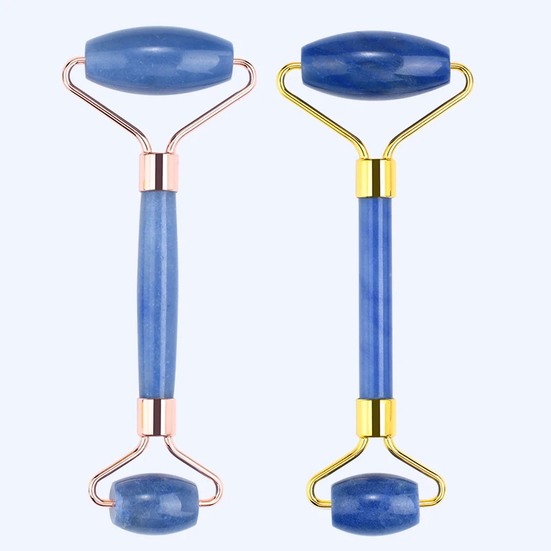 Slimming Face Natural Blue Aventurine Double Head Jade Roller Body Neck Hand Massager Lifting Facial Skin Reduce Wrinkle Therapy
Slimming Face Natural Blue Aventurine Double Head Jade Roller Body Neck Hand Massager Lifting Facial Skin Reduce Wrinkle Therapy