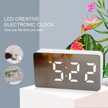 2020 Mini LED Mirror Digital Table Clock Display Date Temperature for Home Bedroom Desktop Electronic Alarm Clock Four Colors
2020 Mini LED Mirror Digital Table Clock Display Date Temperature for Home Bedroom Desktop Electronic Alarm Clock Four Colors
