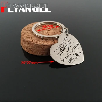 FLYANGEL Heart Keychain Inscription Keyring Engraved It Takes A Big Heart To Help Shape Little Minds For Teacher Gifts Jewelry
FLYANGEL Heart Keychain Inscription Keyring Engraved It Takes A Big Heart To Help Shape Little Minds For Teacher Gifts Jewelry